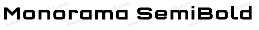 Monorama SemiBold Se字体转换